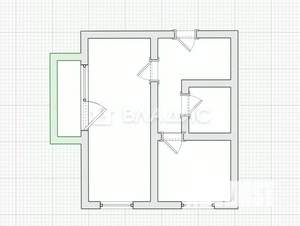 1-к квартира, вторичка, 35м2, 2/9 этаж