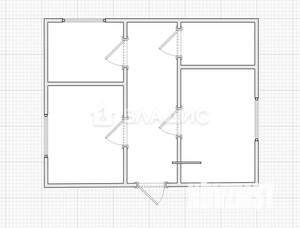 2-к квартира, вторичка, 61м2, 1/5 этаж