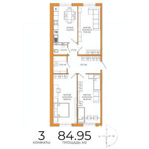3-к квартира, вторичка, 85м2, 6/18 этаж