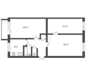 3-к квартира, вторичка, 65м2, 5/5 этаж