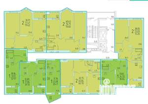 2-к квартира, сданный дом, 80м2, 8/18 этаж