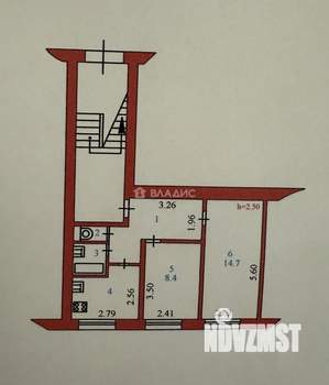 2-к квартира, вторичка, 40м2, 1/3 этаж