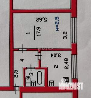 1-к квартира, вторичка, 31м2, 1/5 этаж