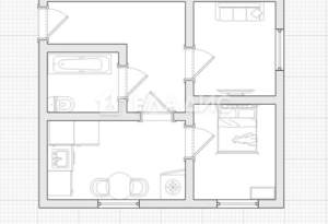 2-к квартира, вторичка, 35м2, 1/9 этаж