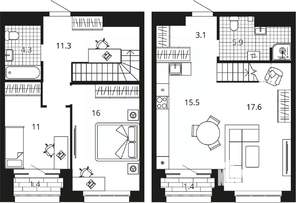 2-к квартира, вторичка, 90м2, 23/23 этаж