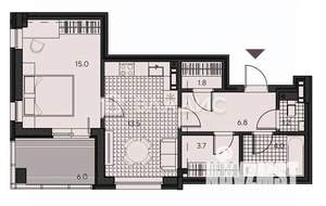 2-к квартира, вторичка, 52м2, 9/20 этаж