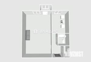 1-к квартира, вторичка, 28м2, 3/9 этаж