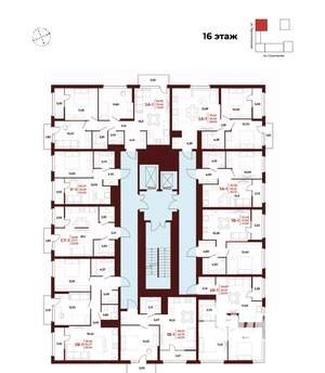 3-к квартира, вторичка, 72м2, 16/18 этаж