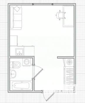 Студия квартира, вторичка, 18м2, 4/5 этаж