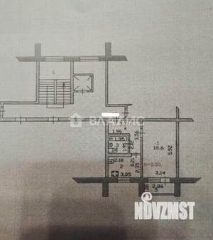 1-к квартира, вторичка, 39м2, 7/10 этаж