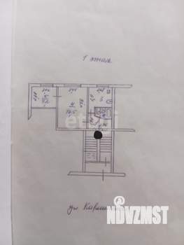 2-к квартира, вторичка, 36м2, 1/5 этаж
