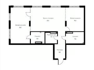 3-к квартира, вторичка, 101м2, 10/23 этаж