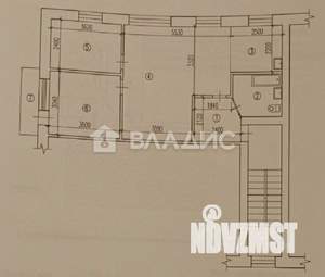 3-к квартира, вторичка, 61м2, 4/5 этаж