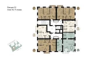2-к квартира, вторичка, 90м2, 10/12 этаж