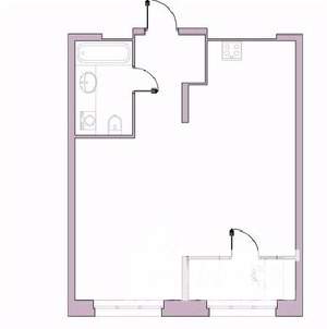 1-к квартира, вторичка, 49м2, 7/16 этаж