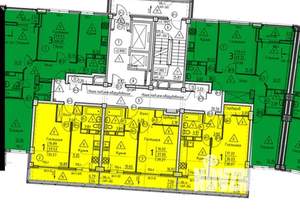 3-к квартира, строящийся дом, 70м2, 2/18 этаж