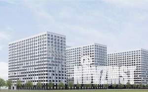 3-к квартира, строящийся дом, 76м2, 13/17 этаж