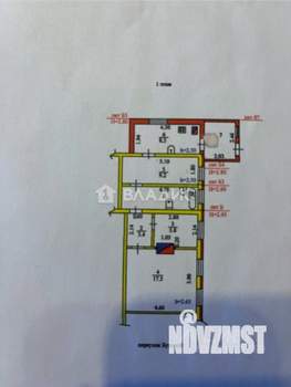 2-к квартира, вторичка, 52м2, 1/1 этаж