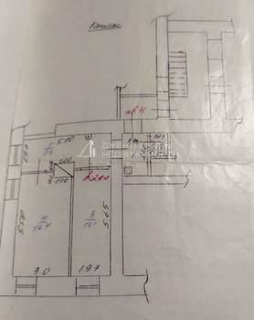 2-к квартира, вторичка, 42м2, 1/2 этаж
