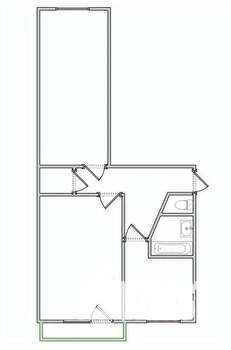 2-к квартира, вторичка, 45м2, 5/5 этаж