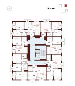 3-к квартира, вторичка, 71м2, 9/18 этаж