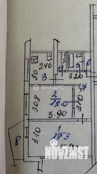 2-к квартира, вторичка, 53м2, 4/9 этаж