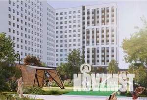 1-к квартира, строящийся дом, 34м2, 3/18 этаж