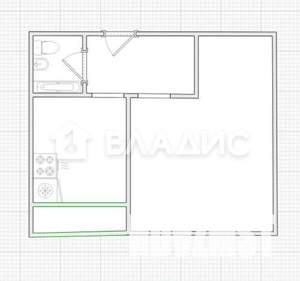 1-к квартира, вторичка, 36м2, 3/5 этаж