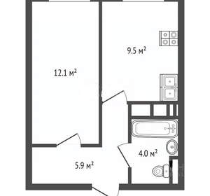 1-к квартира, вторичка, 30м2, 9/18 этаж