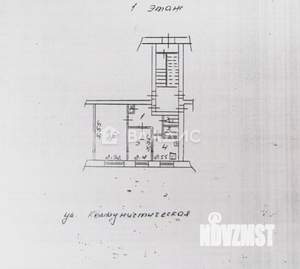 2-к квартира, вторичка, 41м2, 1/5 этаж