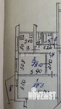 2-к квартира, вторичка, 53м2, 4/9 этаж