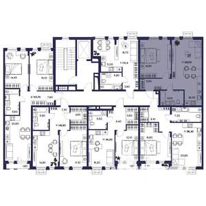 1-к квартира, вторичка, 58м2, 2/16 этаж