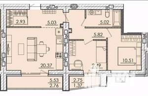 3-к квартира, вторичка, 67м2, 16/18 этаж