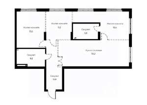 3-к квартира, вторичка, 102м2, 13/23 этаж