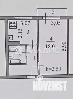 1-к квартира, вторичка, 35м2, 8/9 этаж