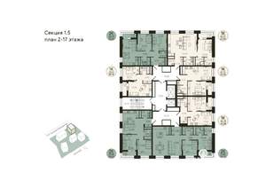 2-к квартира, вторичка, 79м2, 13/18 этаж