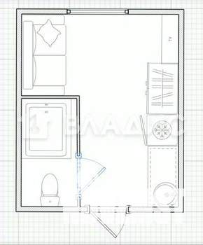 1-к квартира, вторичка, 106м2, 2/5 этаж
