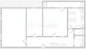 3-к квартира, вторичка, 74м2, 7/9 этаж