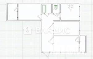3-к квартира, вторичка, 67м2, 6/9 этаж