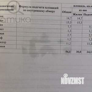 2-к квартира, вторичка, 54м2, 3/9 этаж