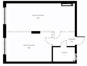 1-к квартира, вторичка, 56м2, 3/23 этаж