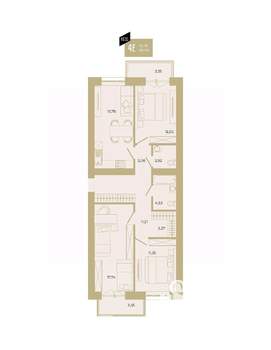 4-к квартира, вторичка, 89м2, 4/17 этаж