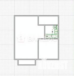 1-к квартира, вторичка, 30м2, 3/5 этаж