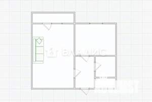 1-к квартира, вторичка, 37м2, 1/9 этаж