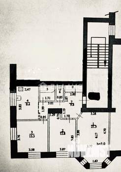 3-к квартира, вторичка, 75м2, 4/5 этаж