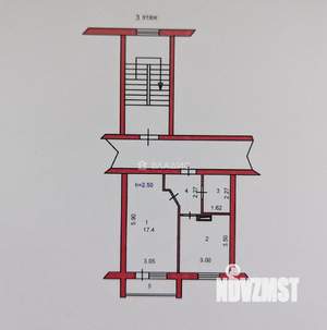 1-к квартира, вторичка, 35м2, 3/5 этаж