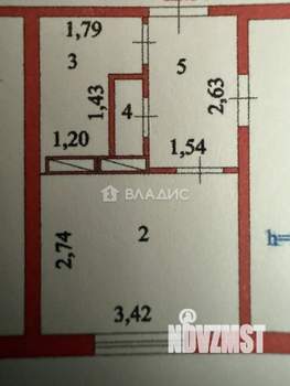 1-к квартира, вторичка, 36м2, 4/5 этаж