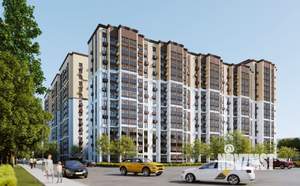 1-к квартира, строящийся дом, 46м2, 1/16 этаж