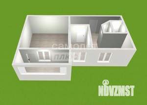 2-к квартира, вторичка, 43м2, 3/9 этаж