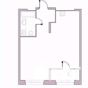 1-к квартира, вторичка, 49м2, 4/16 этаж